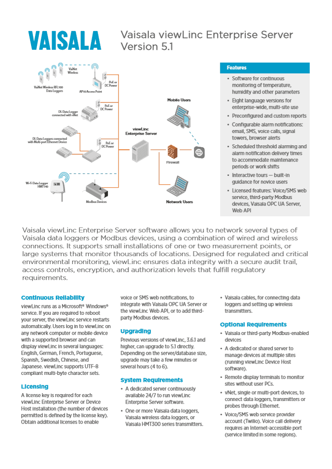 ViewLinc 5.1 Cover