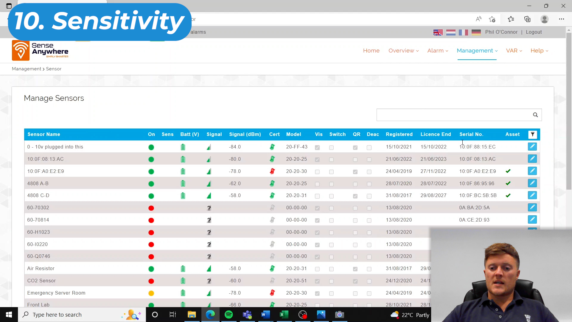10. Sensitivity