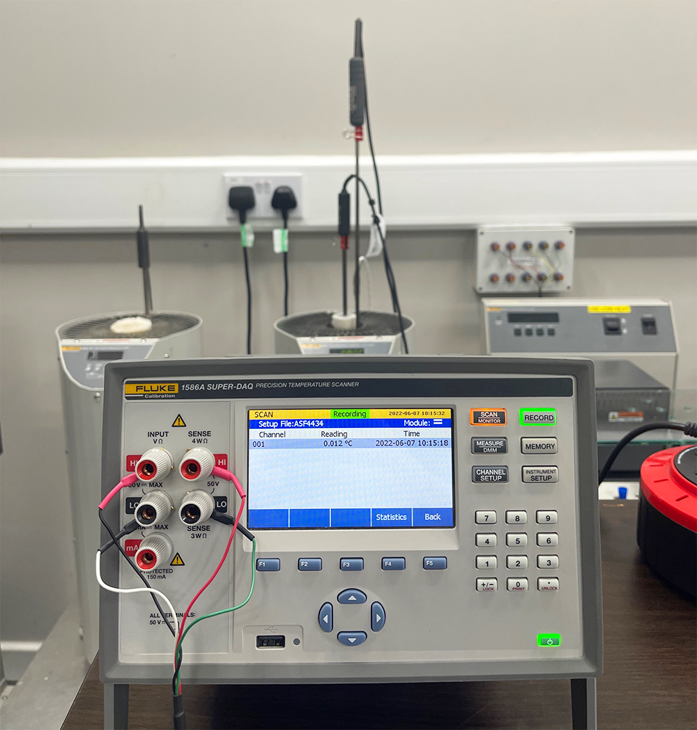 A snapshot of our platinum resistance thermometer calibration projects in our UKAS accredited calibration laboratory