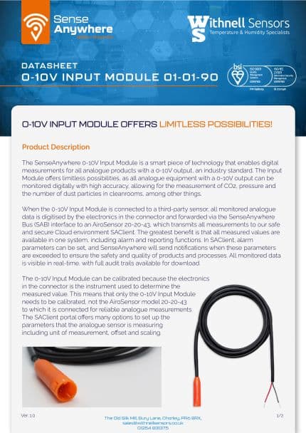SenseAnywhere 0-10V Input Module
